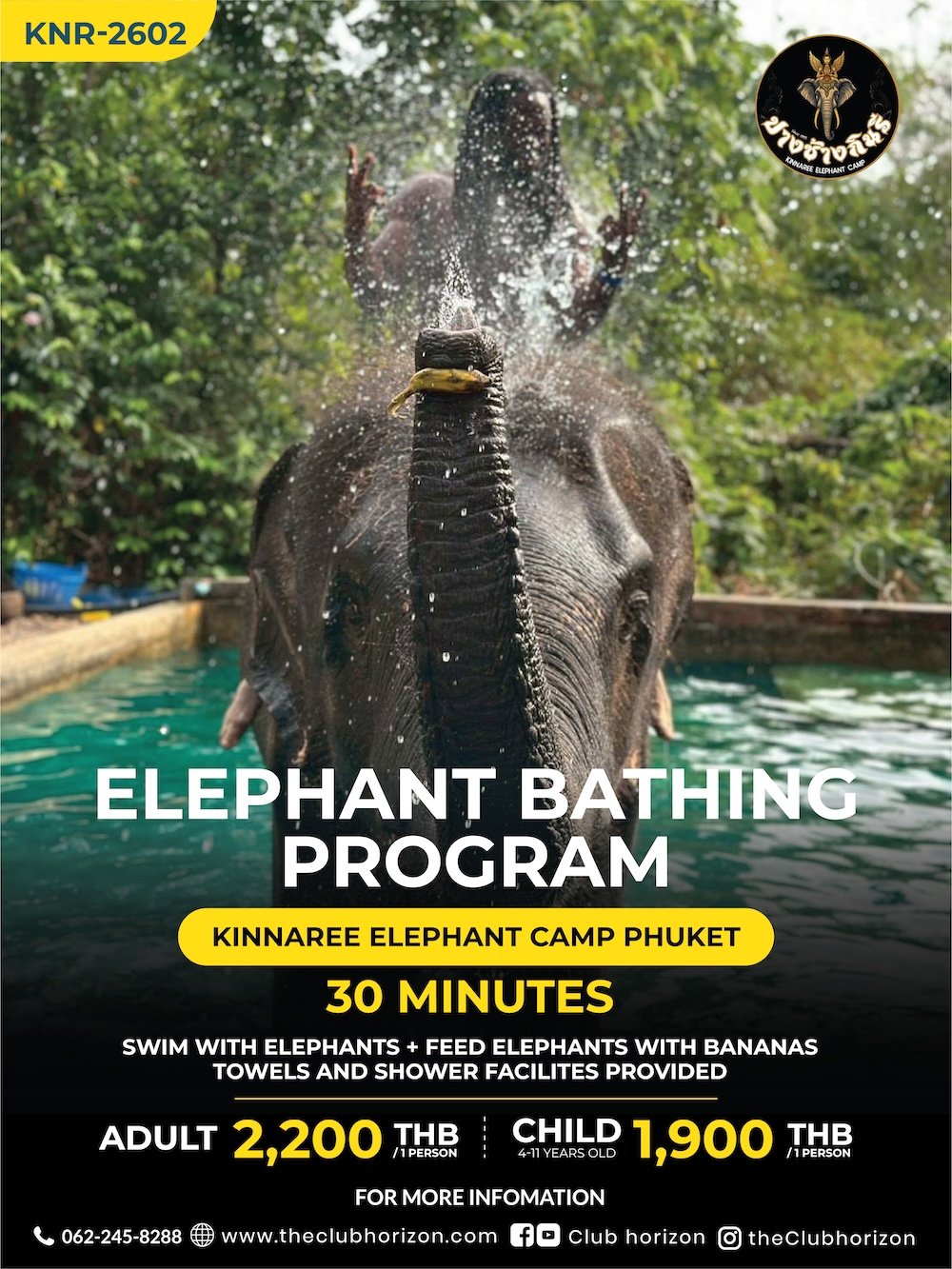 Elephant Bathing Program